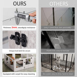 Dog Playpens & Gates: Fin Xl Safest Tempered Glass Dog Whelping Pen Box Shatter-Proof Playpen Exercise Box