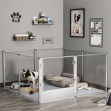 Dog Playpens & Gates: Versatile Sleek Thick Acrylic Pet Playpen Dog Puppies Run Kennel Rabbit Play Pen