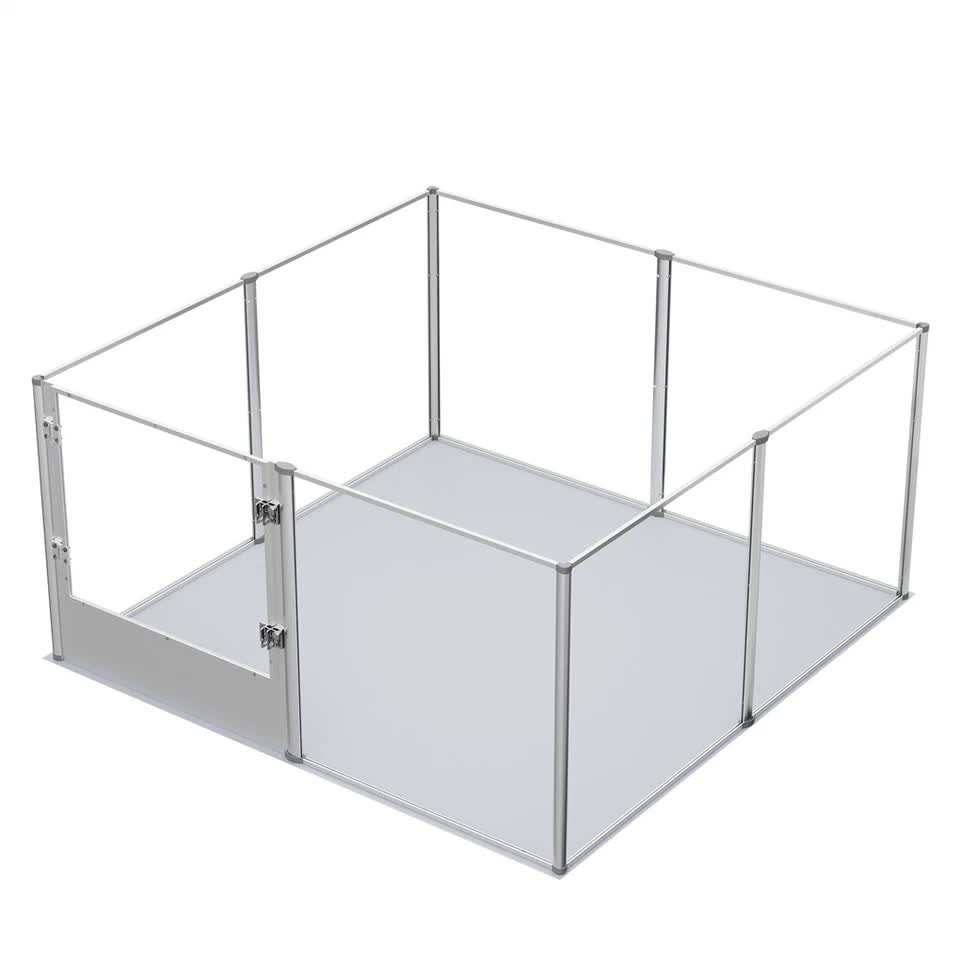 81cm Highest Acrylic Dog Whelping Pen Box Safe Aluminum