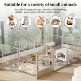 Dog Playpens & Gates: 10-Piece Large Thicken Acrylic Dog Playpen Puppy Birth Fence with Waterproof Mat