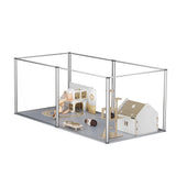 Small Animal Habitats & Cages: Large Acrylic Dog Playpen Fence Clear Pet Fertility Cage Fence Enclosure Playgroup