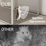 Small Animal Habitats & Cages: Large Acrylic Dog Playpen Fence Clear Pet Fertility Cage Fence Enclosure Playgroup