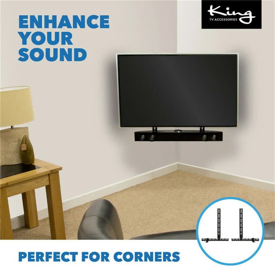Screens & Stands: Universal Tv Vesa Soundbar Speaker Bracket Holder Mount For Samsung Sony Lg Bush