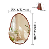 Mirrors: Wooden Frame Wall Mirror - Entryway & Hall Decor