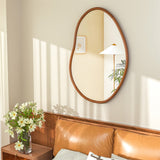 Mirrors: Wooden Frame Wall Mirror - Entryway & Hall Decor