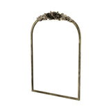 Mirrors: Elegant Rose - Designed Baroque Brass Arched Mirror