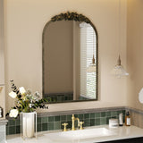 Mirrors: Elegant Rose - Designed Baroque Brass Arched Mirror