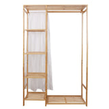 Coat Racks: Open Wardrobe Clothes Rail Rack Hanging Garment Heavy Duty Organizer Coat Shelf