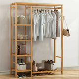 Coat Racks: Open Wardrobe Clothes Rail Rack Hanging Garment Heavy Duty Organizer Coat Shelf