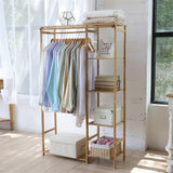 Coat Racks: Open Wardrobe Clothes Rail Rack Hanging Garment Heavy Duty Organizer Coat Shelf