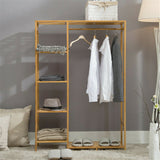 Coat Racks: Open Wardrobe Clothes Rail Rack Hanging Garment Heavy Duty Organizer Coat Shelf
