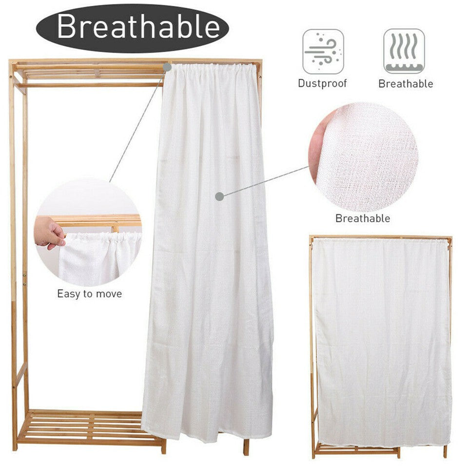Coat Racks: Open Wardrobe Clothes Rail Rack Hanging Garment Heavy Duty Organizer Coat Shelf