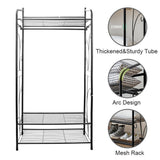 Clothing & Wardrobe Storage: Extra Large Metal Clothes Rail Storage Dress Hanging Garment Rack Portable Stand