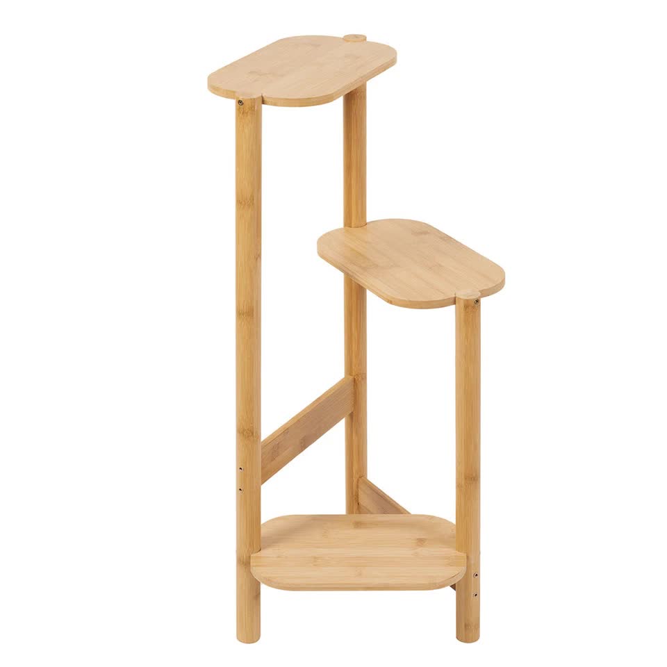 Gardening Accessories: 3-Tier Bamboo Plant Stand Bonsai Holder
