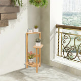 Gardening Accessories: 3-Tier Bamboo Plant Stand Bonsai Holder