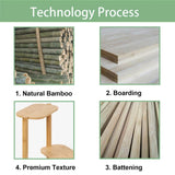 Gardening Accessories: 3-Tier Bamboo Plant Stand Bonsai Holder