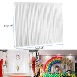 Other Wedding Decorations: Large 3×3 m White Wedding Backdrop Curtains for Baby Shower and Birthday Decor