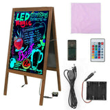 Powerboards & Adapters: Vintage Neon LED Message Writing Board Stand Pavement Sign Illuminated Erasable