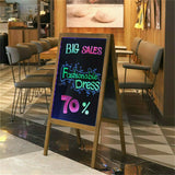 Powerboards & Adapters: Vintage Neon LED Message Writing Board Stand Pavement Sign Illuminated Erasable