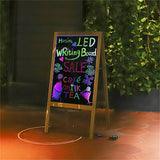 Powerboards & Adapters: Vintage Neon LED Message Writing Board Stand Pavement Sign Illuminated Erasable