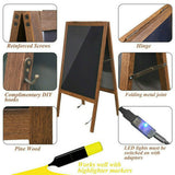Powerboards & Adapters: Vintage Neon LED Message Writing Board Stand Pavement Sign Illuminated Erasable