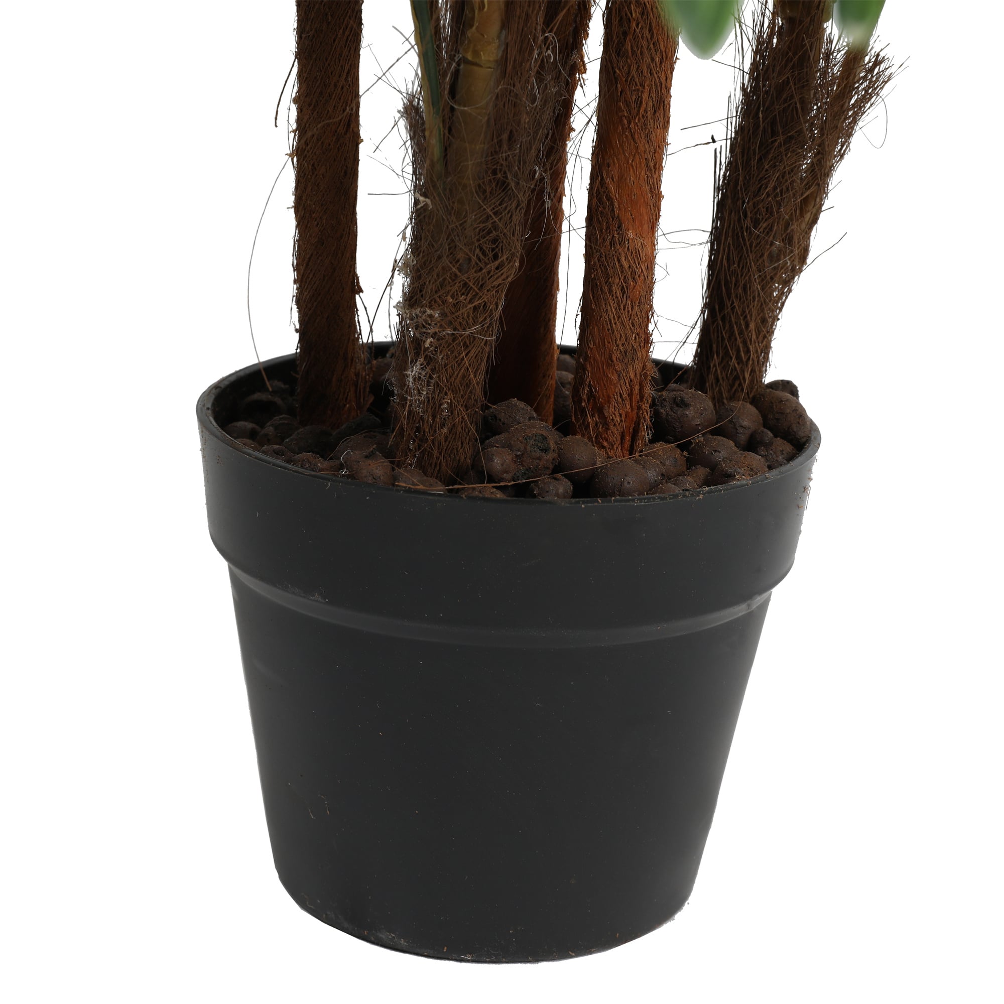 Garden Ornaments: Artificial Wide Leaf Fan Palm Tree 90cm