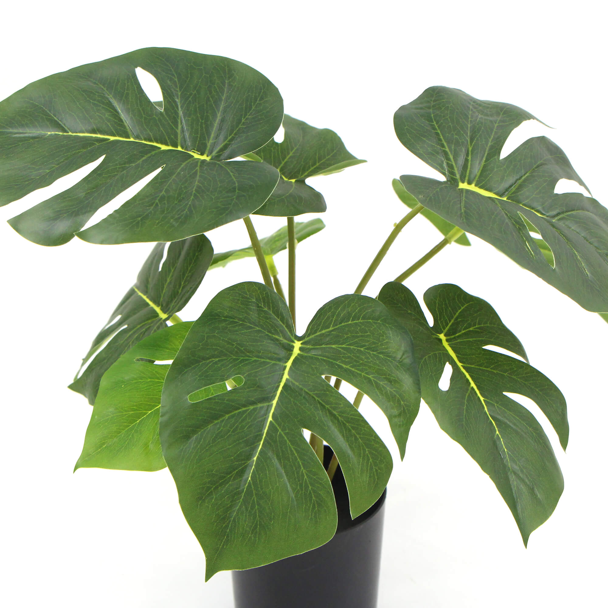 Artificial Flowers & Plants: Potted Artificial Split Philodendron Plant With Real Touch Leaves 35cm