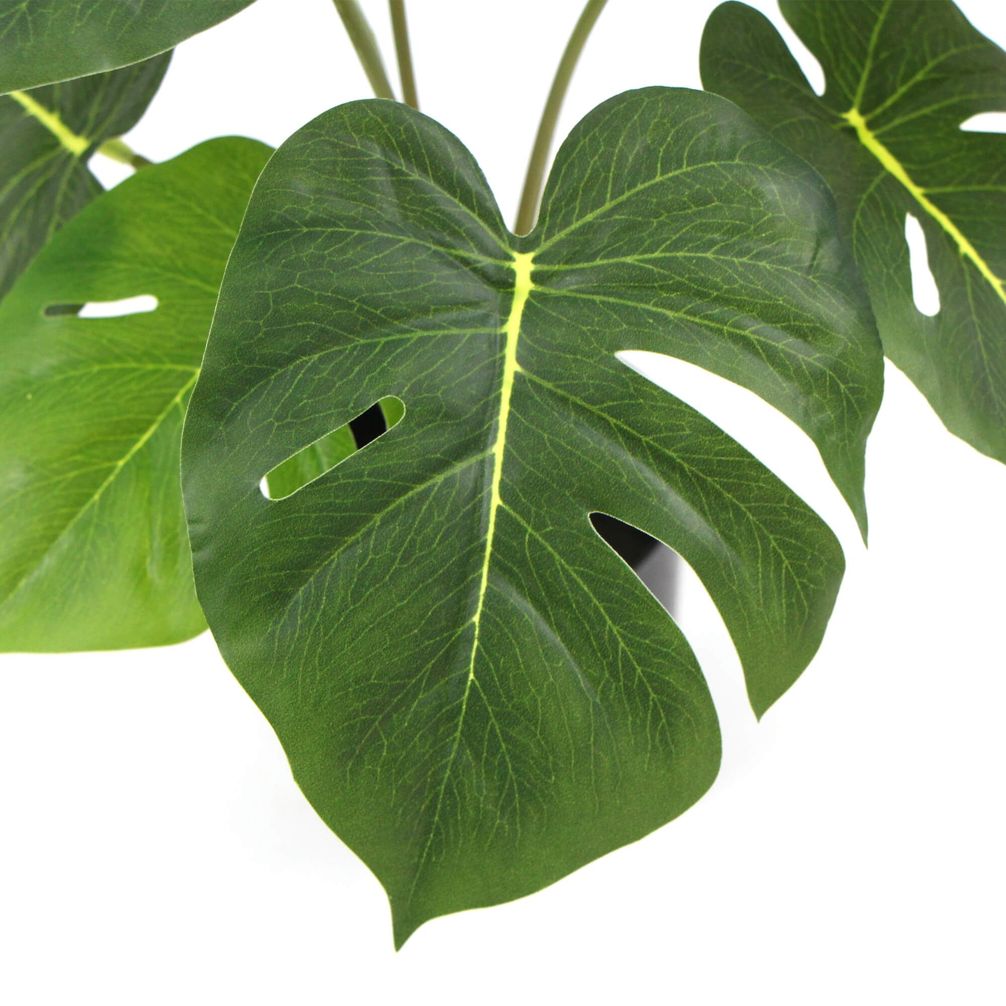 Artificial Flowers & Plants: Potted Artificial Split Philodendron Plant With Real Touch Leaves 35cm