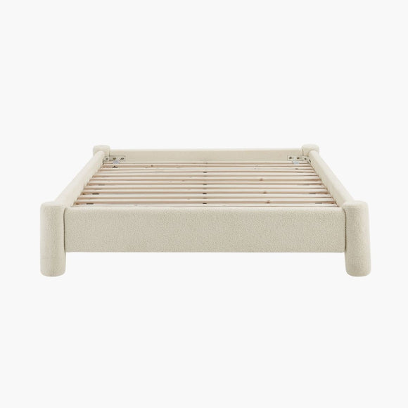 Zara Modern Boucle Fabric Bed Base - King