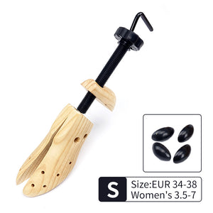 1 PCS Adjustable Wooden Shoe Stretcher for Women, Small Size (EUR 34-38)