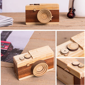 Wooden music box cartoon gift ornament (without movement)