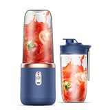 1 x Portable USB Blue Rechargeable Juicer Cup,Portable Blender for Smoothies and Juices - USB Rechargeable, Powerful & Compact