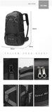 Large 60L Red Waterproof Hiking Backpack for Travel, Camping, and Outdoor Adventures - Durable and Lightweight