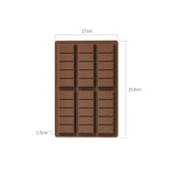 (5 PCS )YH913 Silicone Chocolate Bar Mold - BPA-Free, Heat-Resistant, Non-Stick Baking Tray, Measures 25.8 cm x 17 cm x 1.5 cm