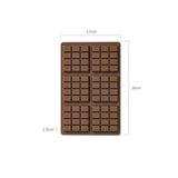 (5 PCS )YH917 Silicone Chocolate Bar Mold - BPA-Free, Heat-Resistant, Non-Stick Baking Tray, Measures 26 cm x 17 cm x 1.5 cm