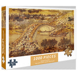 (2 PCS) 1000-Piece Qingming Shanghe Tu Jigsaw Puzzle - High Difficulty Stress-Relief  Toy