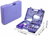 YL/Z05 Purple 5-Piece Compact Gardening Tool Set with Durable Case - Essential for Home Gardens