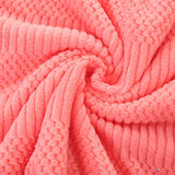 (2 PCS Dark Pink) Coral Fleece Towel and Bath Towel Set - Ultra Soft, Absorbent, and Lint-Free for Home and Spa