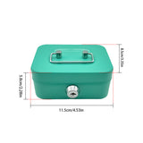 2PCS/Pink Mini Lockable Cash Box with Handle - Secure Money Storage Box