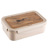 2 PCS Khaki Multipurpose Lunch Box with Spoon and Fork