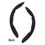 2 PCS Black Steering Wheel Cover - Soft and Comfortable, Fits 38cm Diameter Steering Wheels