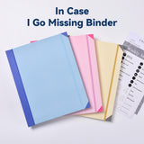 (Thick Version)Pink Accordion File Binder with 12 Envelopes - Durable Document Organizer