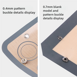 2-piece set (Red Edge Yellow Background + Red Edge White Background) Non-stick Silicone Baking Mat for Oven & Microwave | Reusable, Thickened Fiber Baking Pad for Macarons, Cookies, Bread, Roasting Chicken, and More