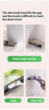 3 Pcs White Multi-Function Rotating Gap Cleaning Brush, 2-in-1 Hard Bristle Brush for Bathroom Tiles and Grout Lines