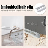 3 Pcs Purple Multi-Function Rotating Gap Cleaning Brush, 2-in-1 Hard Bristle Brush for Bathroom Tiles and Grout Lines