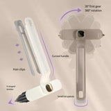 3 Pcs Brown Multi-Function Rotating Gap Cleaning Brush, 2-in-1 Hard Bristle Brush for Bathroom Tiles and Grout Lines