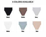 3 Pcs Size S White Microfiber High-Waisted Thong Underwear with Tummy Control – Slimming Comfort