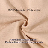 3 Pcs Size M Skin Microfiber High-Waisted Thong Underwear with Tummy Control - Slimming Comfort