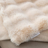 Apricot 70*100cm Plush Toscana Throw Blanket - Soft Flannel Fleece for All Seasons, Perfect for Couch & Bed