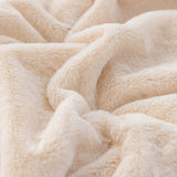 Apricot 70*100cm Plush Toscana Throw Blanket - Soft Flannel Fleece for All Seasons, Perfect for Couch & Bed
